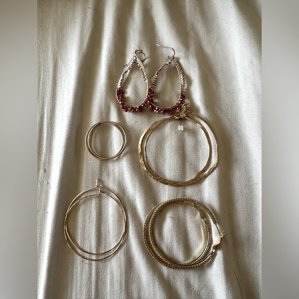 Elegant Gold and Red Jewelry Set